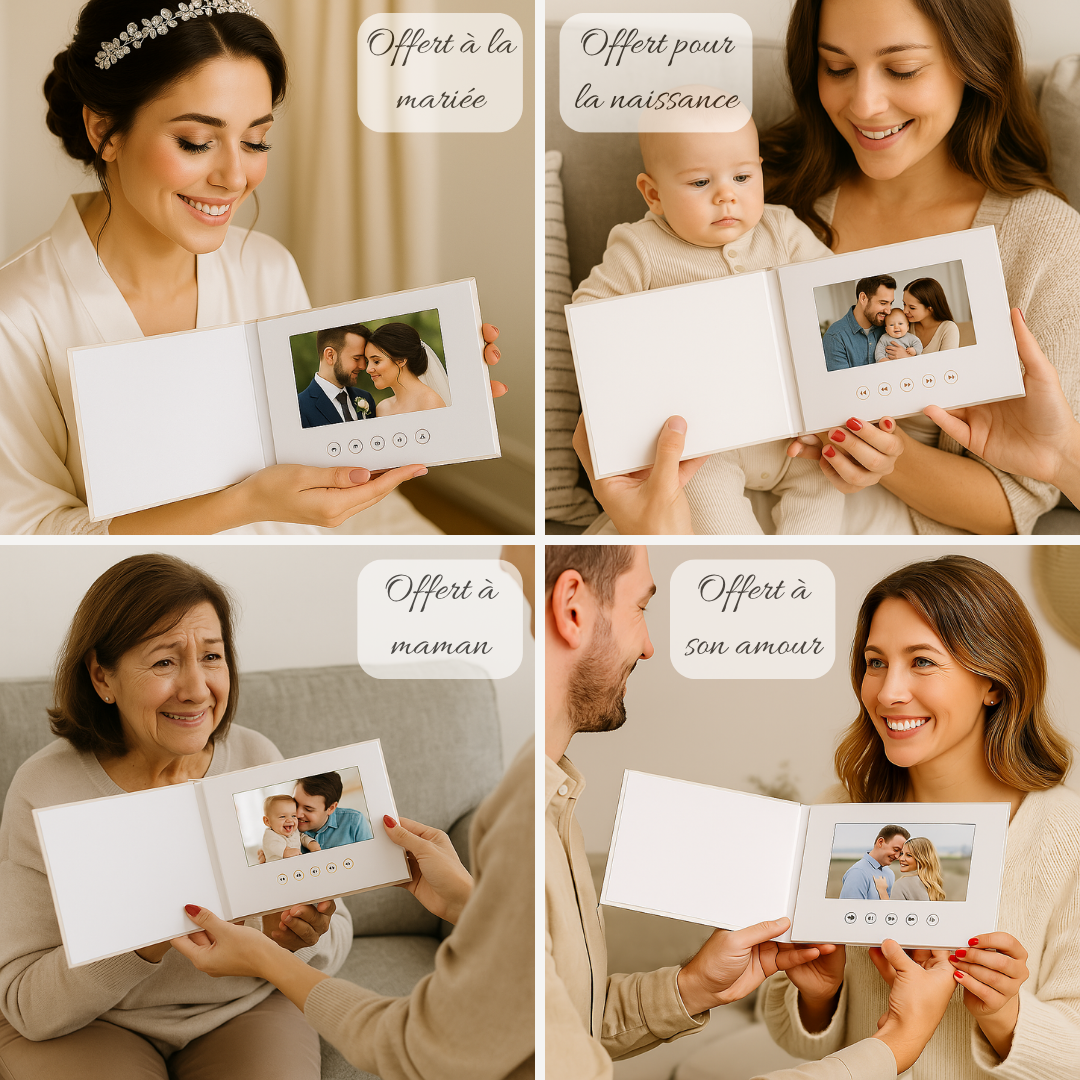 Album Vidéos - Idéal pour vos faire-part, cadeaux clients, présentations de shooting